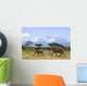 Elephants Before the Kilimanjaro Wall Mural