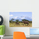 Elephants Before the Kilimanjaro Wall Mural