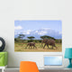 Elephants Before the Kilimanjaro Wall Mural