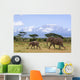 Elephants Before the Kilimanjaro Wall Mural