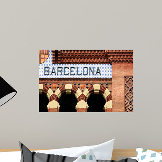 barcelona sign Wall Mural