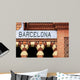 barcelona sign Wall Mural