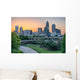 City Skyline Charlotte North Wall Decal