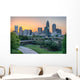 City Skyline Charlotte North Wall Decal
