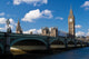 The Big Ben , the Houses of Parliament and Westminster Bridge in Wall Mural