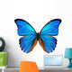 Blue Morpho Butterfly Wall Decal