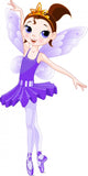 Rainbow Colors Ballerinas Series Violet Ballerina Wall Decal