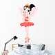 Rainbow Colors Ballerinas Series Red Ballerina Wall Decal