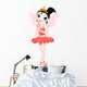 Rainbow Colors Ballerinas Series Red Ballerina Wall Decal