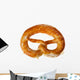 Butterbrezel isoliert auf WeiÃŸ Wall Decal