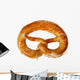 Butterbrezel isoliert auf WeiÃŸ Wall Decal