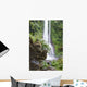 Waterfall and Balinese Sculpture Wall Decal