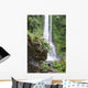 Waterfall and Balinese Sculpture Wall Decal