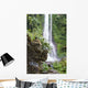 Waterfall and Balinese Sculpture Wall Decal