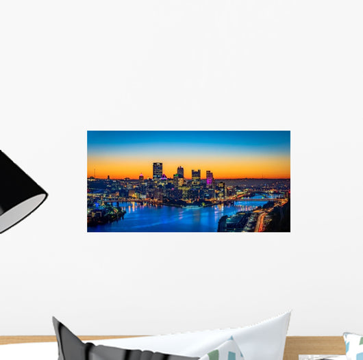 Panorama City Pittsburgh from Wall Decal