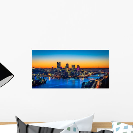 Panorama City Pittsburgh from Wall Decal