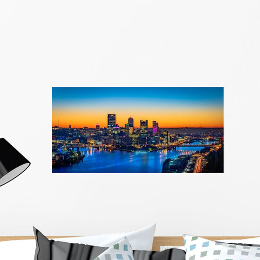 Panorama City Pittsburgh from Wall Decal