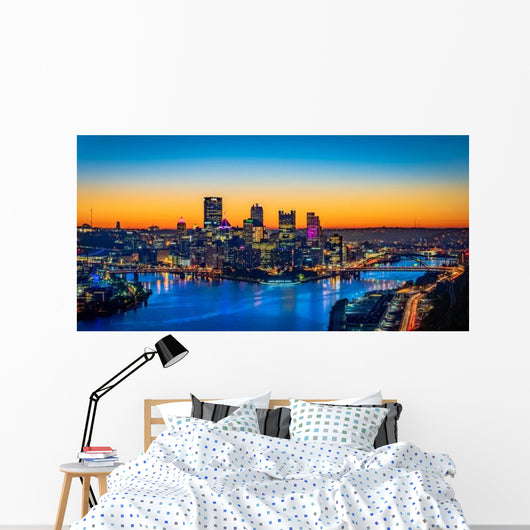 Panorama City Pittsburgh from Wall Decal
