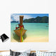 Thai Boat and Beach Wall Mural