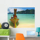 Thai Boat and Beach Wall Decal