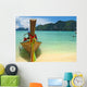 Thai Boat and Beach Wall Decal