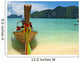 Thai Boat and Beach Wall Mural