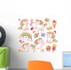 Magic Unicorn Cats Wall Decal Sticker Set