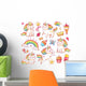 Magic Unicorn Cats Wall Decal Sticker Set