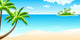 Tropical landscape Wall Mural