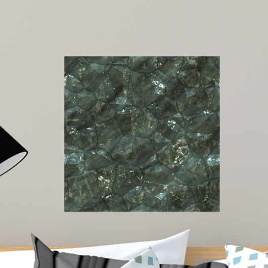 Crystalline Mineral Facets Texture Wall Decal