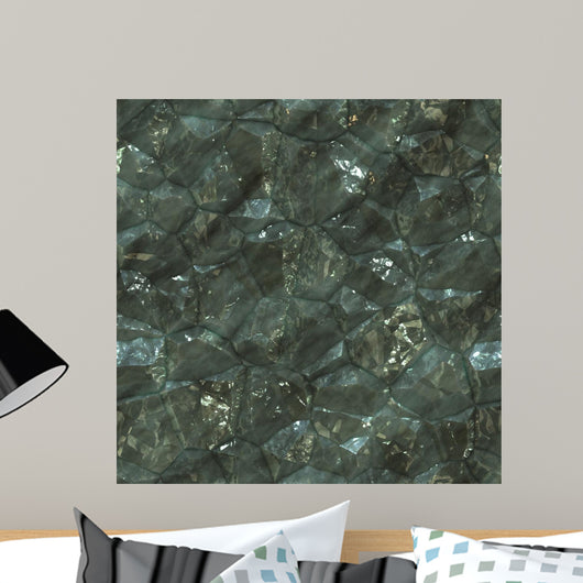 Crystalline Mineral Facets Texture Wall Decal
