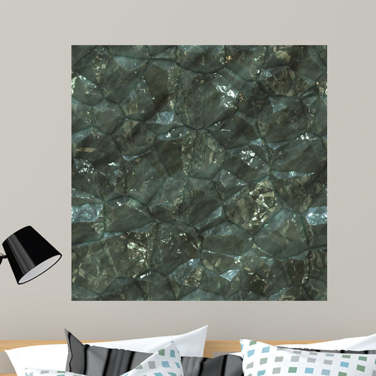 Crystalline Mineral Facets Texture Wall Decal