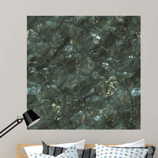 Crystalline Mineral Facets Texture Wall Decal