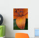 Close-Up Of Orange Lily Flower After Rain Wall Mural