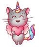Caticorn Unicorn Cat Wall Decal