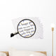Reading Fine Print Wall Mural