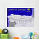 camino de santiago, route Wall Mural