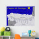camino de santiago, route Wall Mural