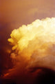 Large Yellow Sunset Storm Cloud Wall Mural