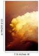 Large Yellow Sunset Storm Cloud Wall Mural