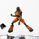 Orange Cyborg Astronaut Wall Decal