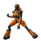 Orange Cyborg Astronaut Wall Decal