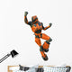 Orange Robot Astronaut Wall Decal