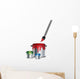 RGB paint tin with brush Wall Decal