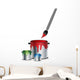 RGB paint tin with brush Wall Decal