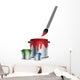 RGB paint tin with brush Wall Decal