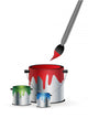 RGB paint tin with brush Wall Decal