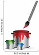 RGB paint tin with brush Wall Decal