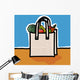 Cloth Shopping Bag With Vegetables Wall Mural