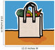 Cloth Shopping Bag With Vegetables Wall Mural
